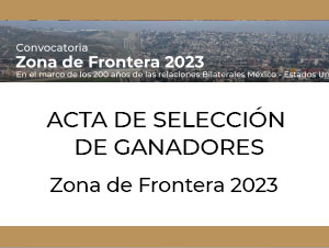 Acta de selección de ganadores Zona de Frontera 2023